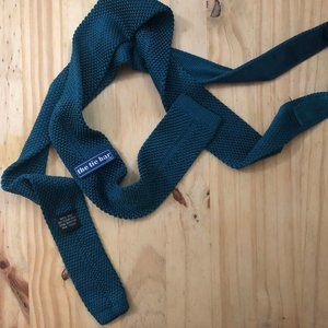 Tie Bar Teal Silk Knit Tie
